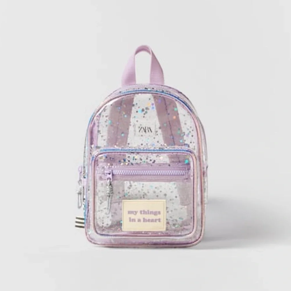 Zara Kids VINYL BACKPACK - Purple